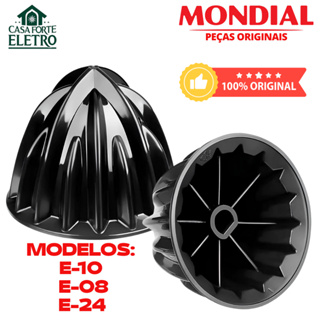 Cone Castanha Original Mondial Extrator de Suco E-10 E-24 Preto em Oferta na Shopee