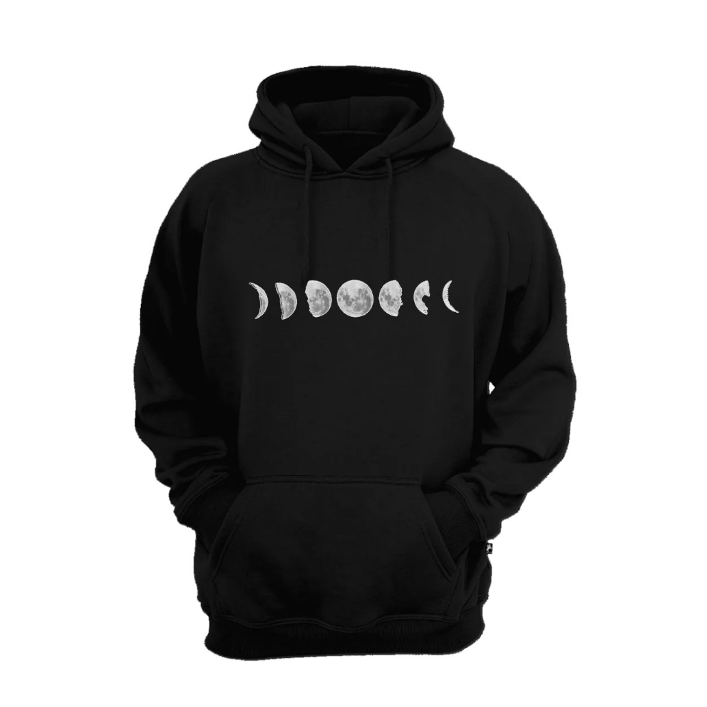 Moletom Canguru Blusa Fases da Lua 100% Algodão Frio Promoção IMPERDIVEL