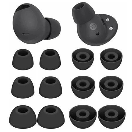 Kit 3 Pares Borracha Borrachinha Silicone P/ Fones De Ouvido Intra-Auriculare Substituição em Oferta na Shopee