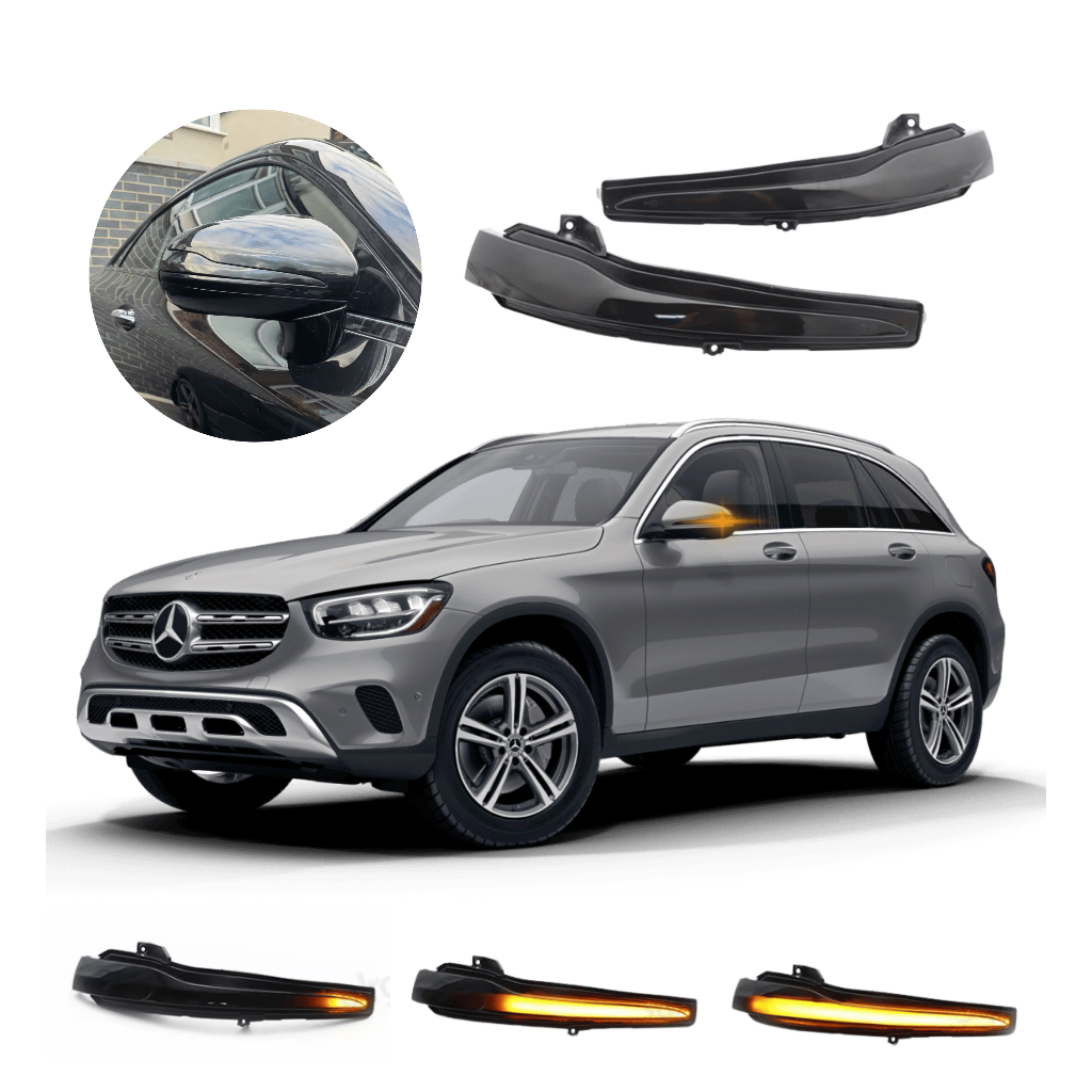 Seta Led Sequencial Retrovisor Premium Mercedes Benz GLC220 GLC250 GLC300 2020 Até 2025
