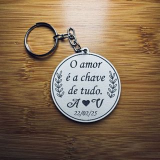 Kit Chaveiros MDF O Amor é a Chave de Tudo Casamento Frases - Lembrancinha de Casamento em Oferta na Shopee