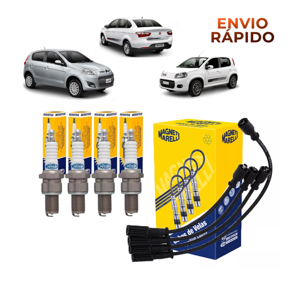 Jogo De Cabo De Vela Palio Uno Mobi Palio Novo Grand Siena 1.0 8v Evo 12/.. Original Magneti Marelli em Oferta na Shopee