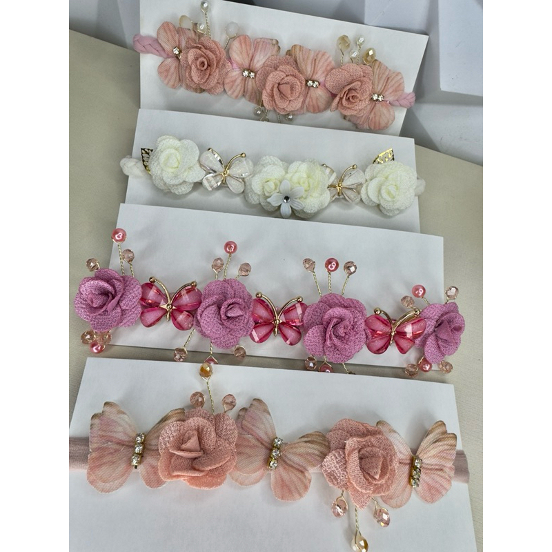 Tiara para aniversário, batizado, daminha, florista. em Oferta na Shopee