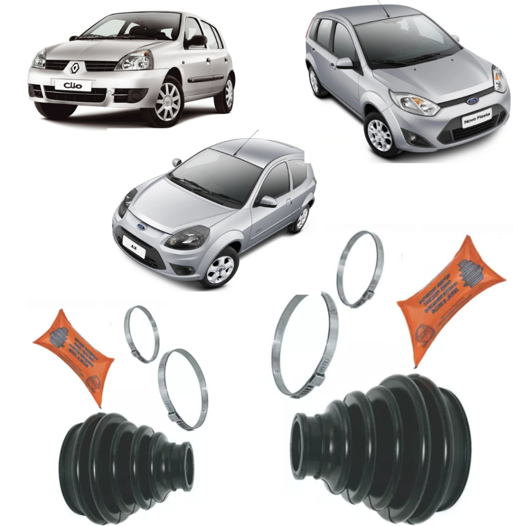 Par Coifa Homocinética Lado Roda Renault Clio Ford Fiesta Ford KA