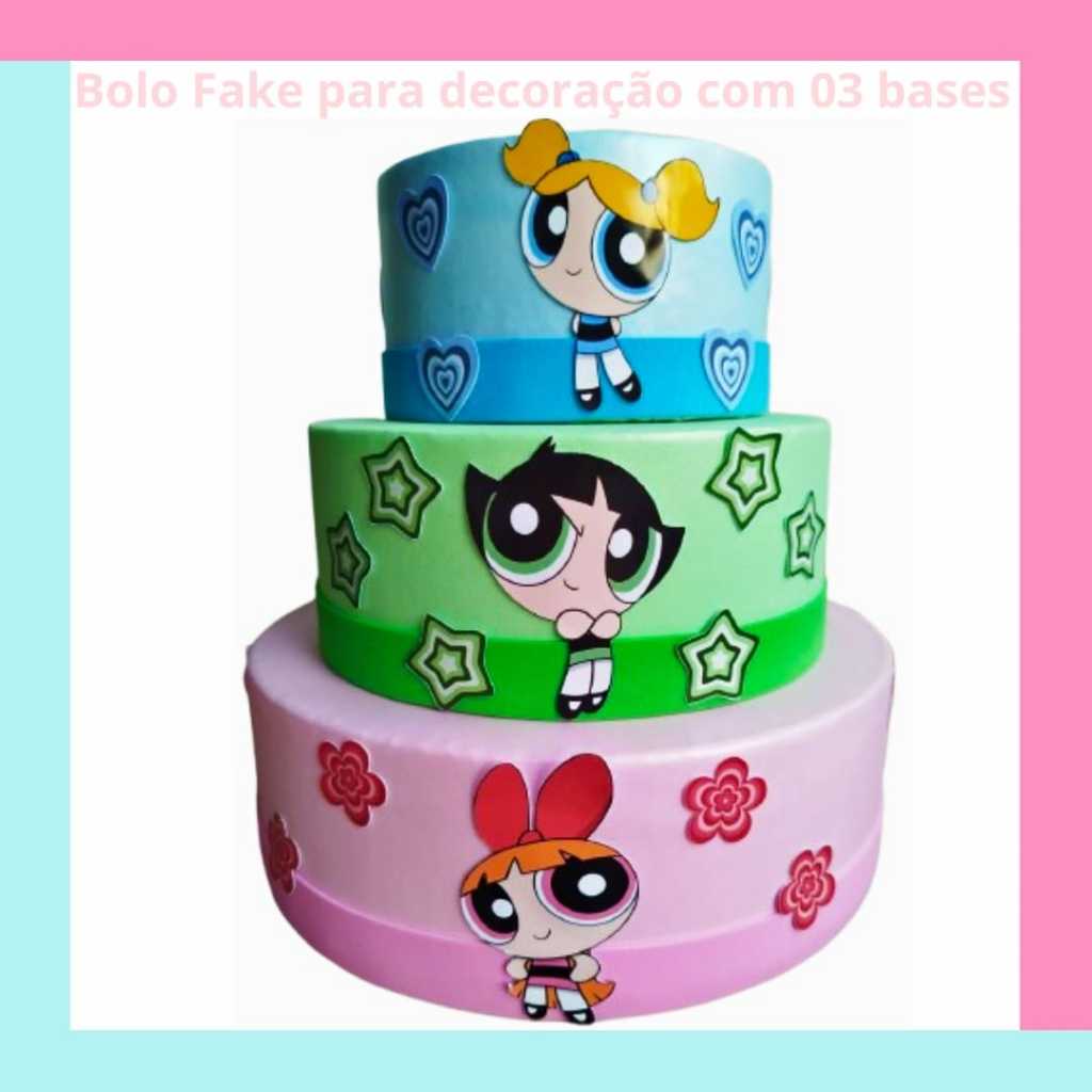 Bolo Fake Meninas Super Poderosas: Onde Comprar | BuscaProdutos