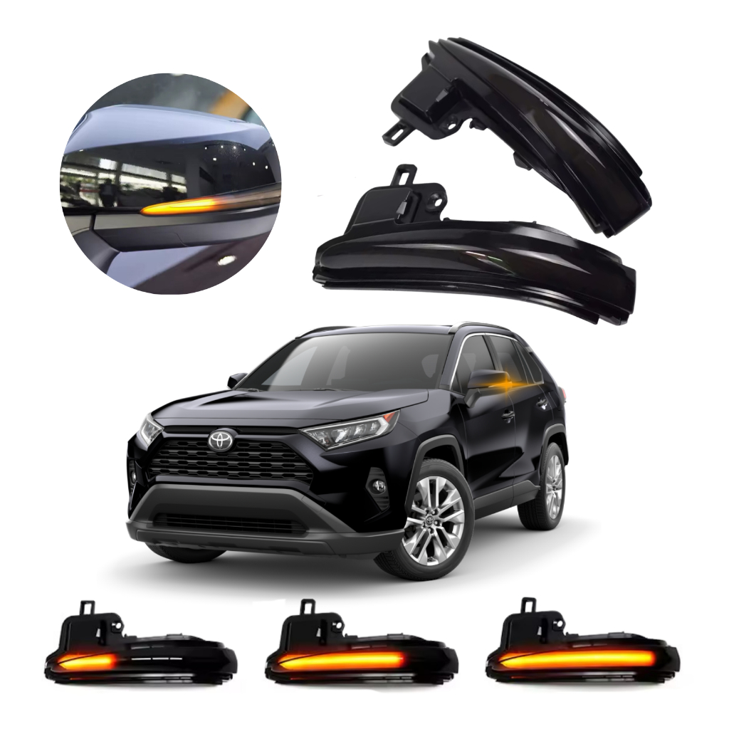 Seta Led Sequencial Retrovisor Premium Toyota Rav4 2019 até 2024