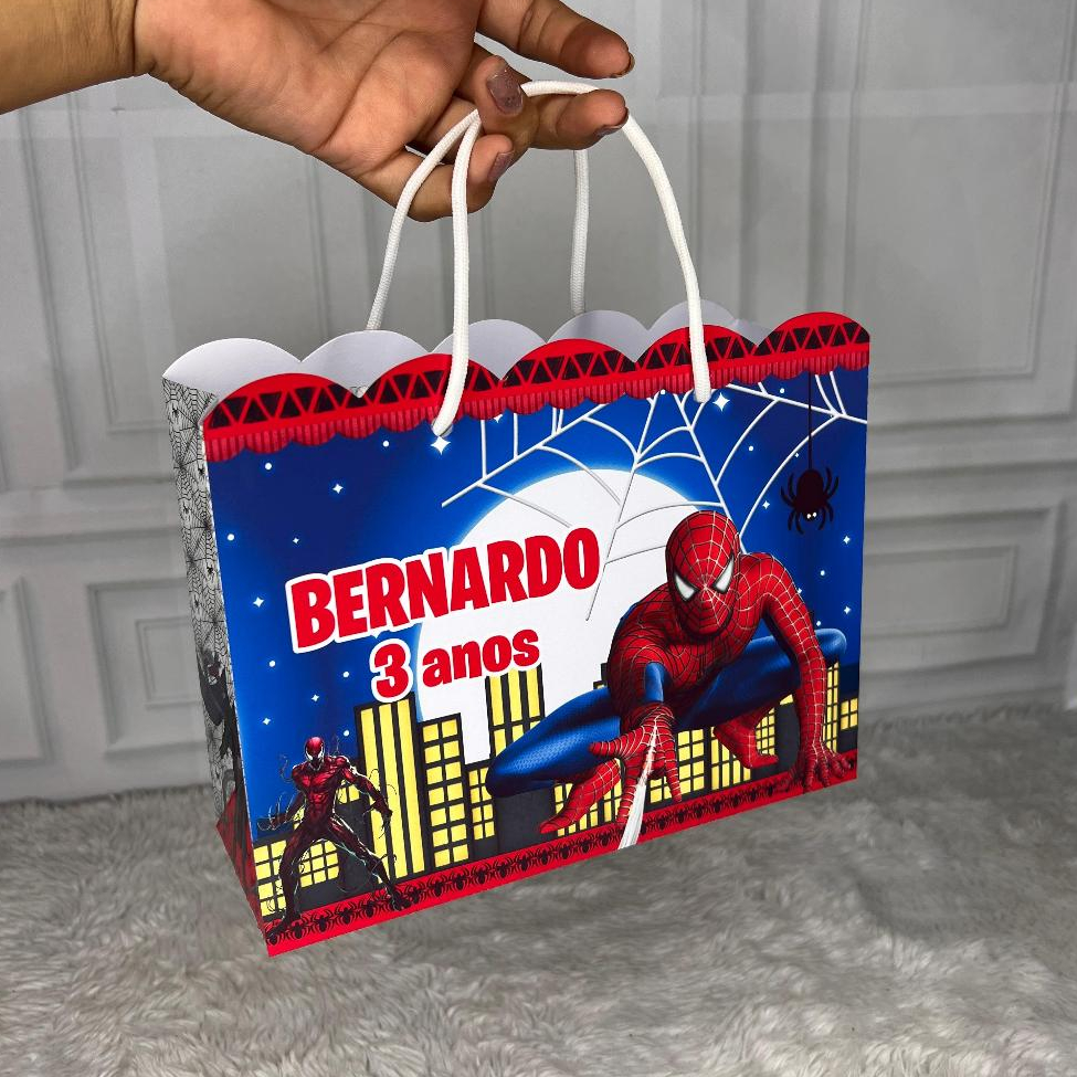 Sacolinha Personalizada M - HOMEM ARANHA (DESMONTADO)