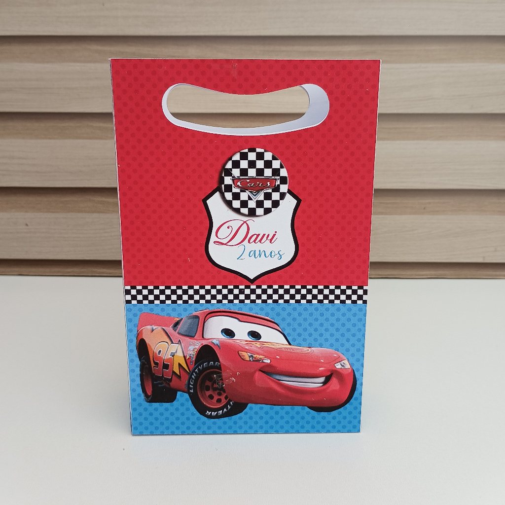 Sacolinha personalizada Carros/Tamanho G/lembrancinha personalizada Carros