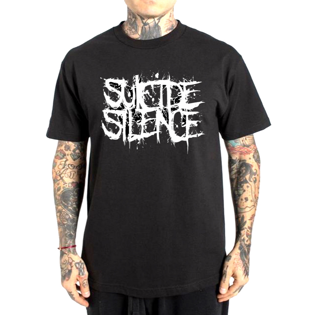 Camiseta Suicid Silence vintage, streetwear estampa silk 100% algodão premium