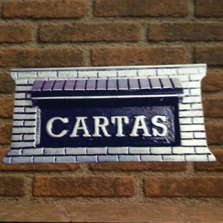 Caixa de correio colonial em alumínio para muro parede de embutir em Oferta na Shopee