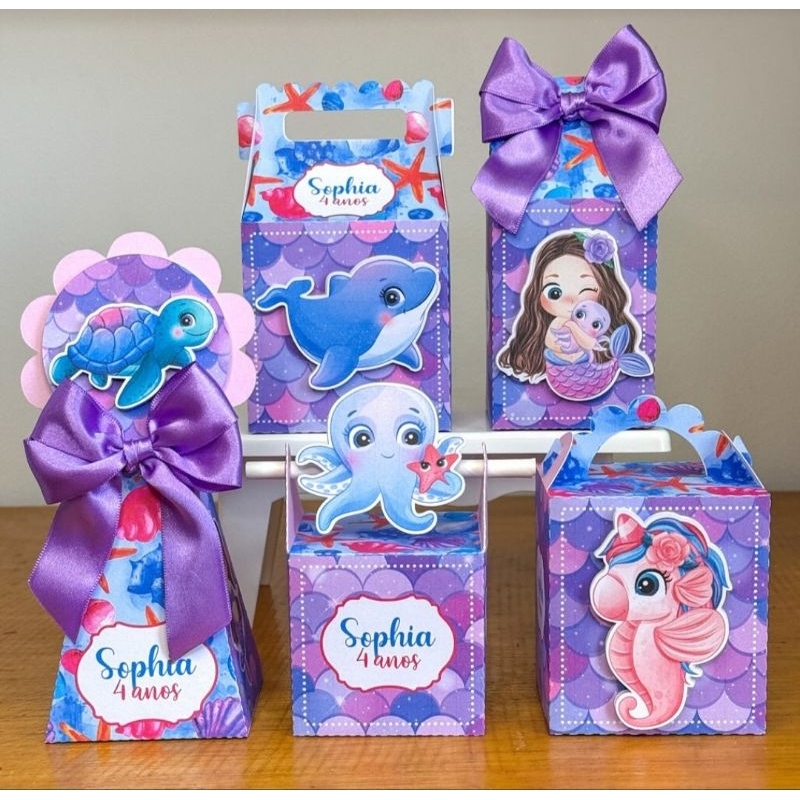 kit personalizado pequena sereia