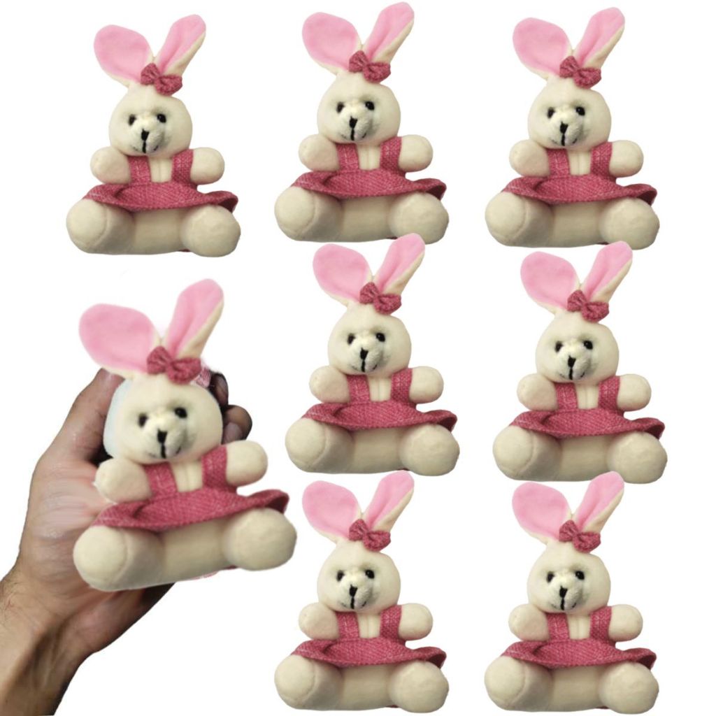 Kit 8 Coelhos de Pelúcia Páscoa Presente Decoração Enfeite em Oferta na Shopee
