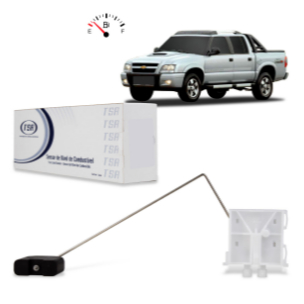 SENSOR NIVEL DE COMBUSTIVEL GM S10 CABINE DUPLA 2.4 8V 09/11 (TANQUE 80 LTS. HASTE LONGA) FLEX (COMPATIVEL BOMBAS BOSCH)