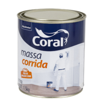 Massa Corrida Coral Pva Fácil Aplicação Branca 1,5kg em Oferta na Shopee