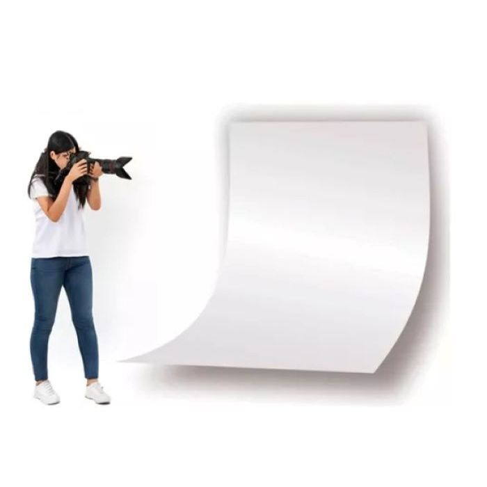 Chapa Placa PS Tipo Acrílico Flexível Poliestireno PSAI Branca 2x1mt x 0,5 mmFundo Fotográfico Branco Cenário em Oferta na Shopee