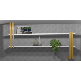 Kit Super 2-prateleira industrial DOURADO,ROSE,PRETO E BRANCO em Oferta na Shopee
