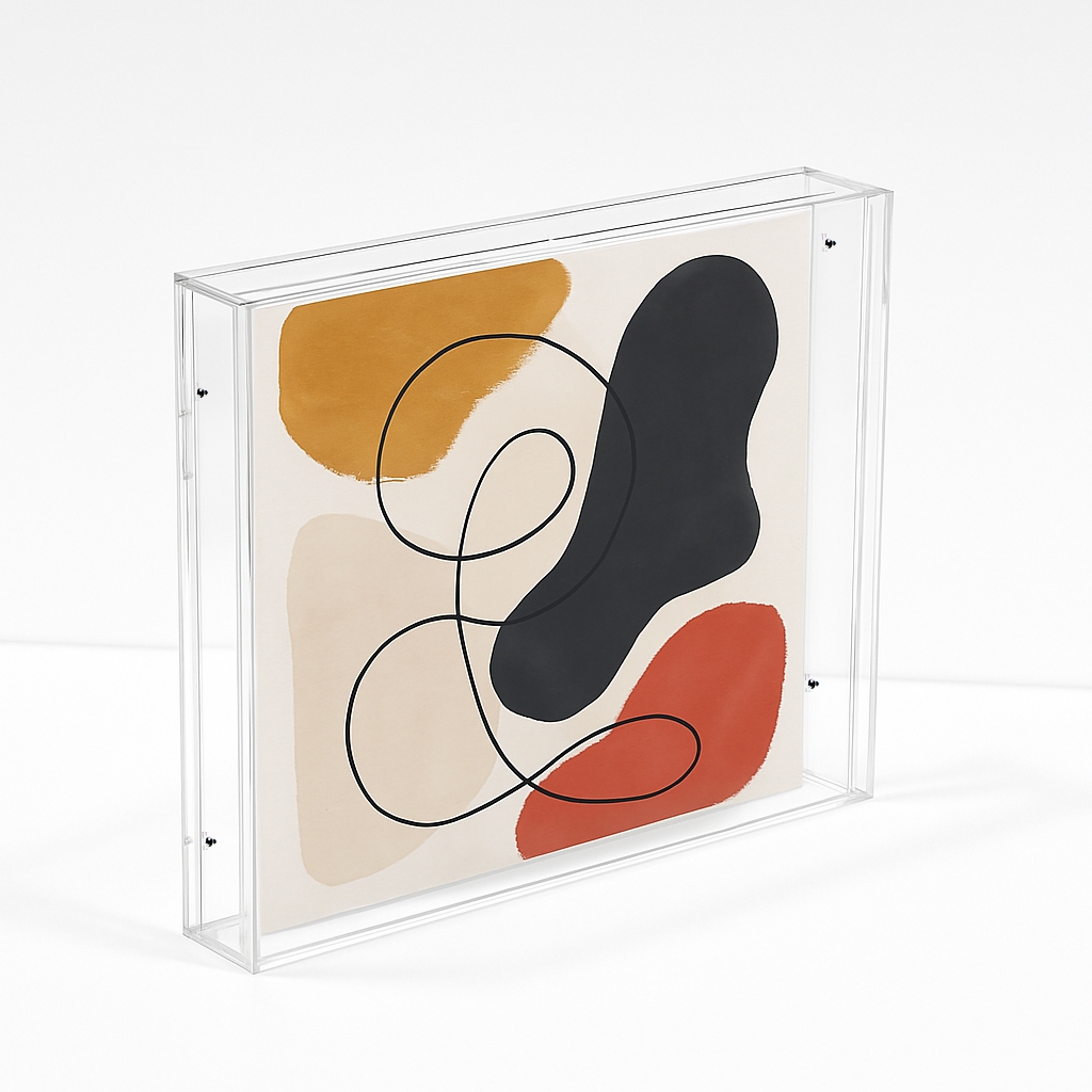 Moldura Acrílica De Mesa ou parede -  porta retrato -  premium resistente em Oferta na Shopee