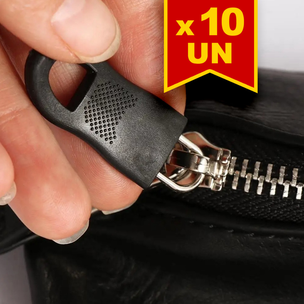 10 Kit de Reparo Cabeça de Zíper mochilas malas jaquetas em Oferta na Shopee