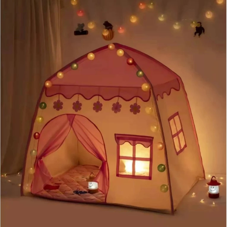 Barraca Infantil Rosa Flor Grande 1.3M Menina Princesa Criança Azul Estrela Menor Preço Pr...