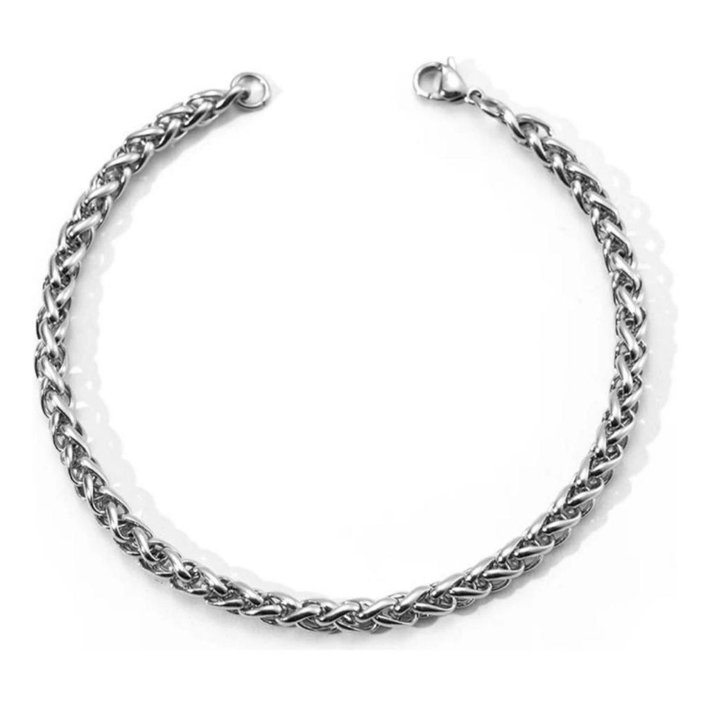 Pulseira em Aço Inoxidável 316l Estilo Trançada Vikings