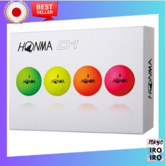 Conjunto De Bolas De Golfe Honma De Qualidade Do Japão Novo D1 3 Dúzias Multicolor