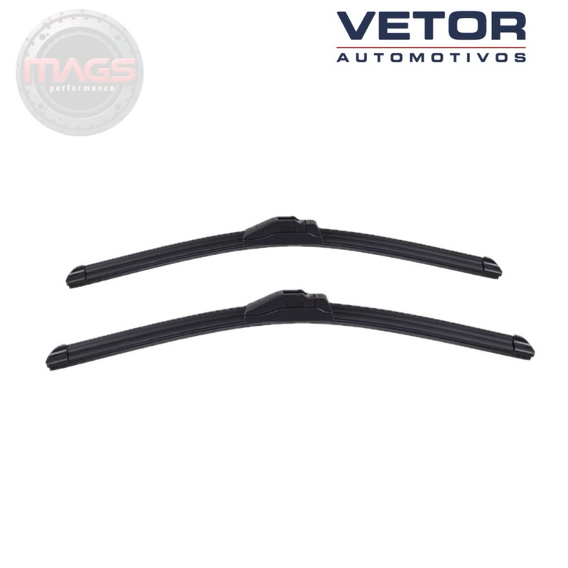 Par Palhetas Dianteiras Premium Fiat Siena (1997 a 2016) Limpador Para-brisa Original Vetor · foto 2