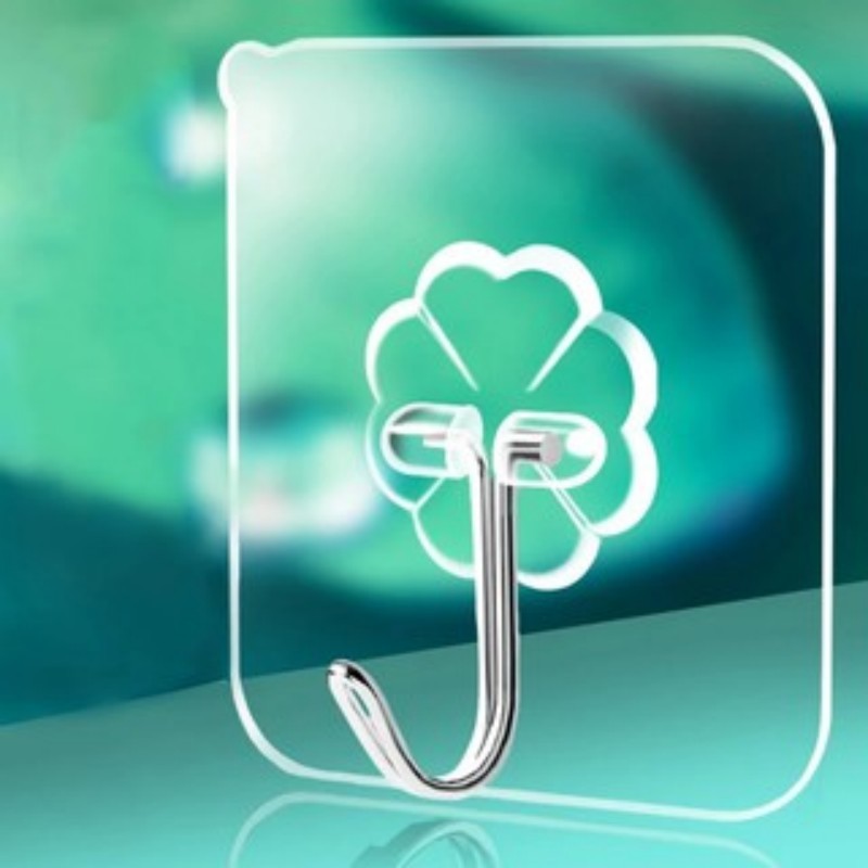 20  Gancho De Parede Forte Transparente Com Ventosa Para Cozinha / Banheiro Multiuso Gancho Porta Não-Amarcaing Em stock em Oferta na Shopee