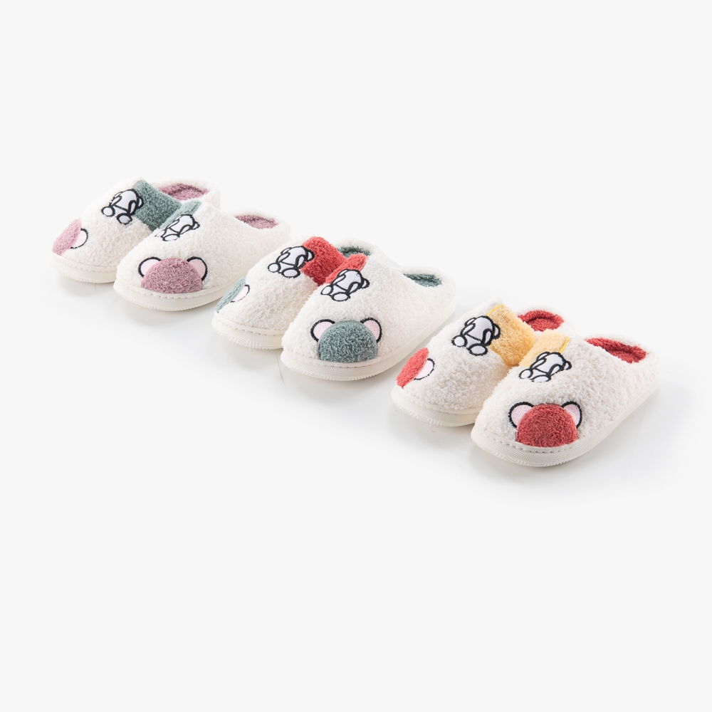 Pantufa Chinelo De Casa Feminina Menina Pelúcia Moda Confortável Inverno Antiderrapente Ca...