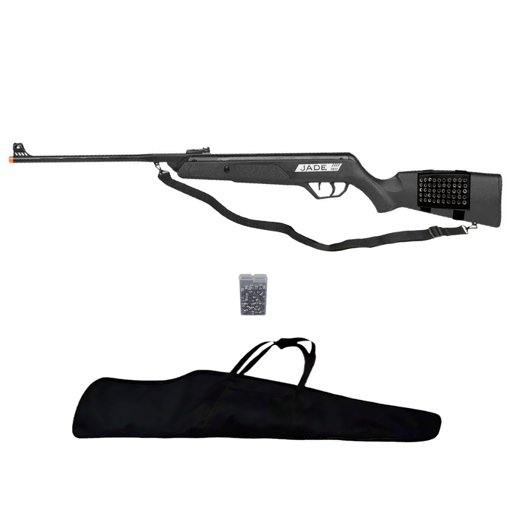 Carabina de Pressão New Jade Oxidada 5.5mm - CBC + Acessórios em Oferta na Shopee