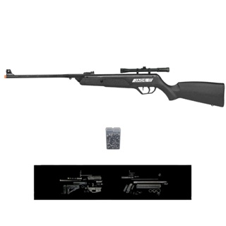 Carabina de Pressão New Jade Oxidada 5.5mm - CBC + Acessórios em Oferta na Shopee