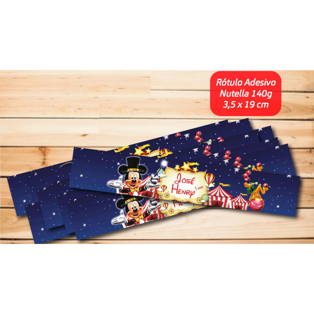 24 Adesivo para Nutella de 140g