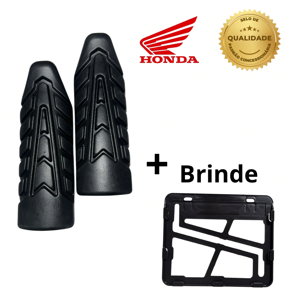 Par de Borracha Estribo Pedaleira Para Titan 160/ FAN 160/ Start 160 Qualidade Honda