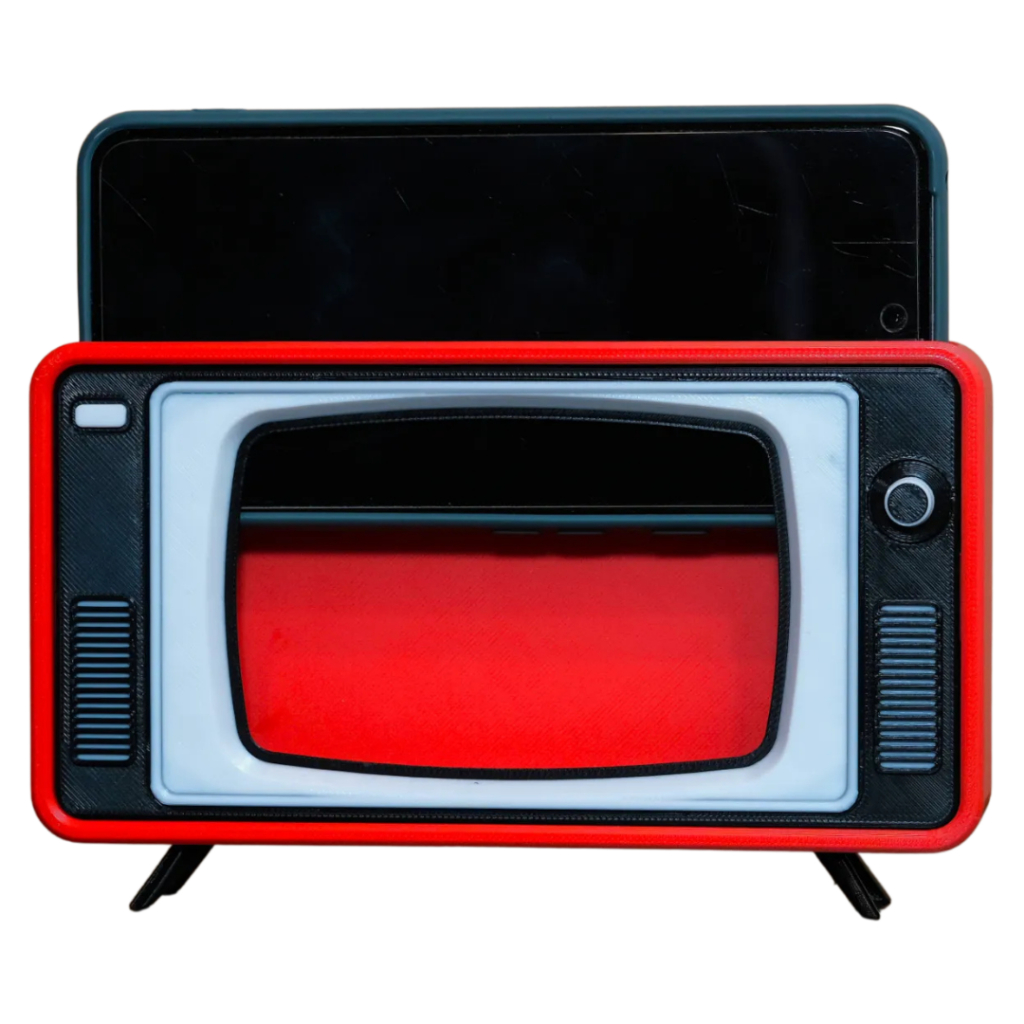 Suporte Para Smartphone Tv Retrô