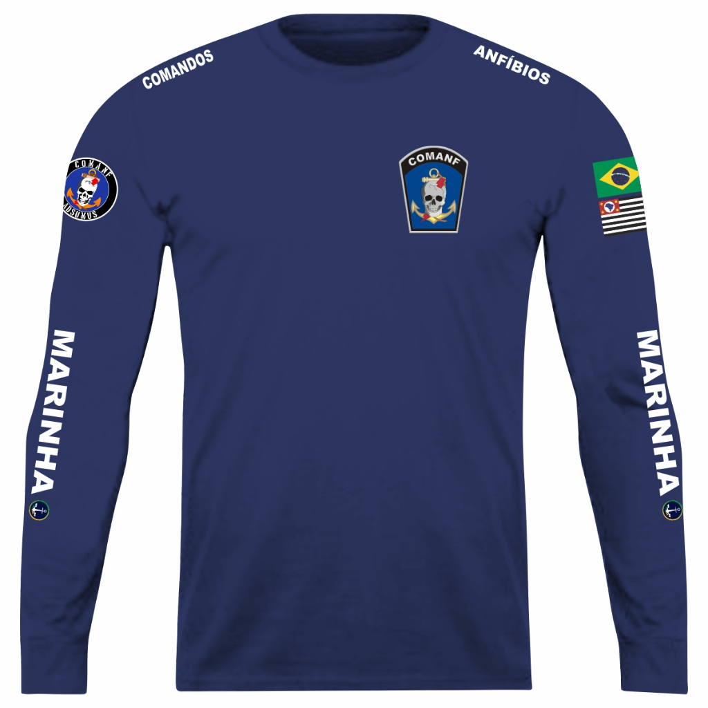 Camisa Manga Longa Comanf Comando Anfíbio