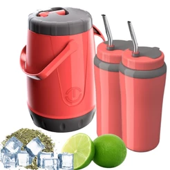 Kit tereré Pavia + 2 copos e Bombas Inox 650ml Unitermi