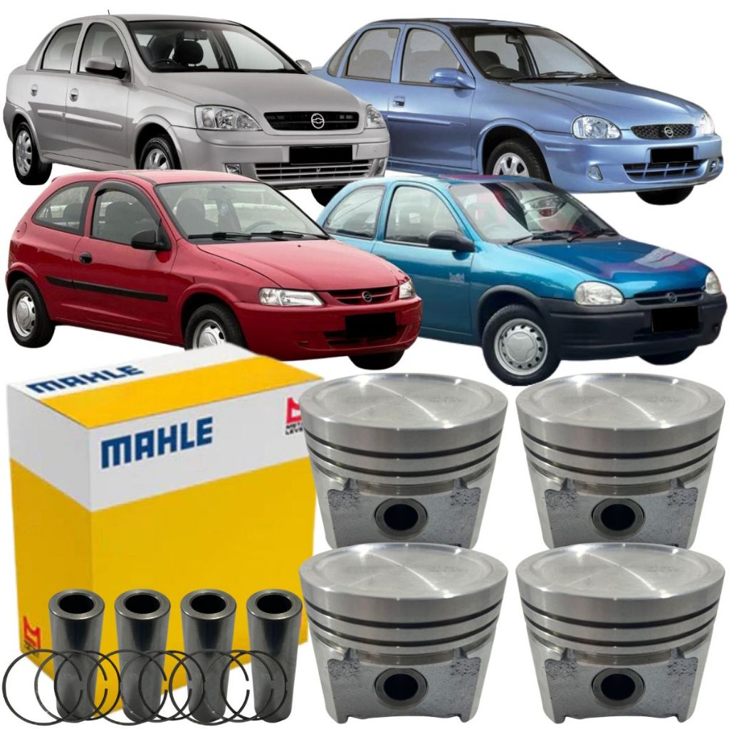 Pistão Com Anéis 0,50 Original Mahle Corsa Sedan Celta