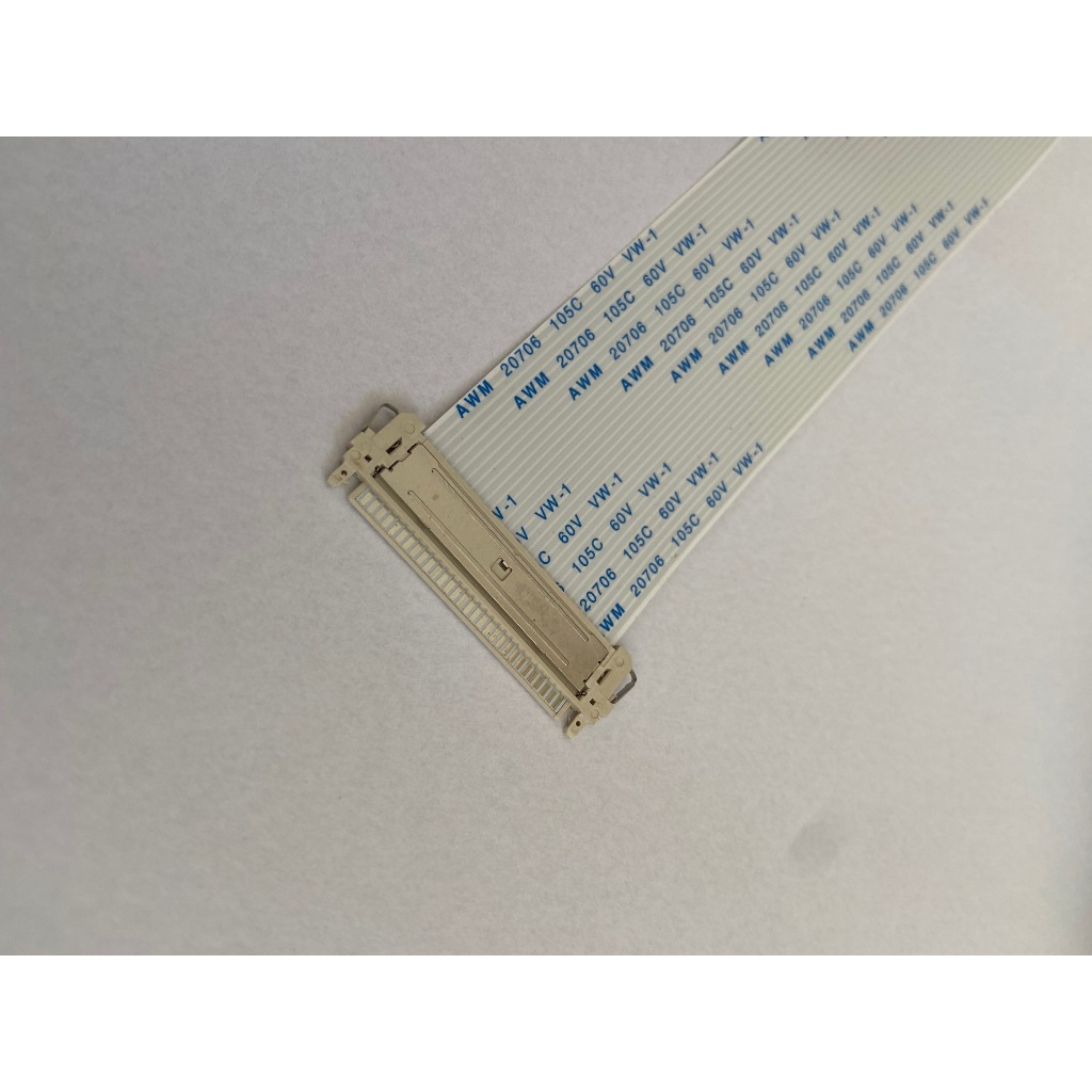 01 Cabo Flat 30vias C/conector Tv Samsung Ln32b450 Novo 30cm AWM