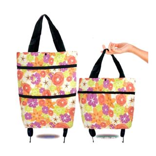 Carrinho Cesta Supermercado Compras Rodinhas Bolsa Dobrável Mercado Feira Legumes em Oferta na Shopee