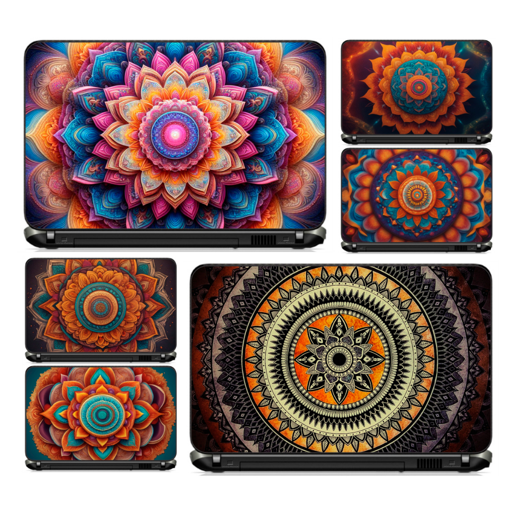 Adesivo Personalizado Skin Pelicula Notebook Macbook Tablet Mandalas Psicodelicas [00] Vida Harmonia