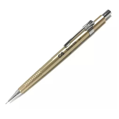 Lapiseira Tecno CiS 0.7 Dourada Com Borracha