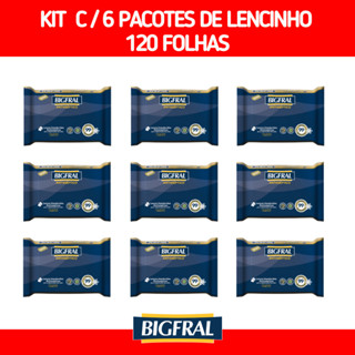 Caixa Kit Com 120 Lenços/Toalhas Umedecida Kit Higiene Bebe BIGFRAL Promoção