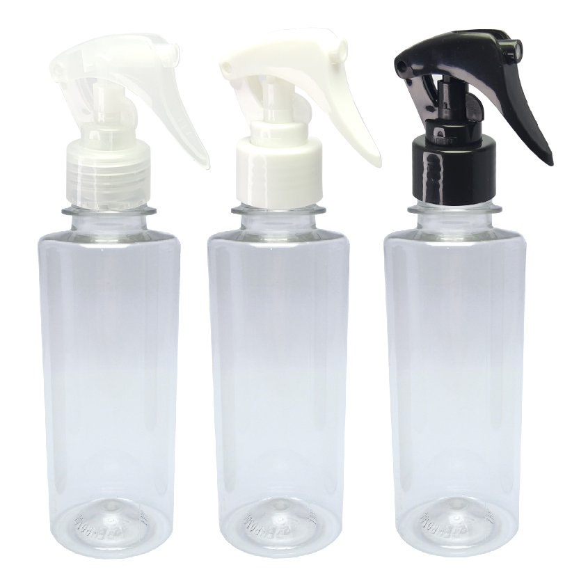 21 Frasco Plástico Cristal Pet 200ml Válv Mini Gatilho Cos