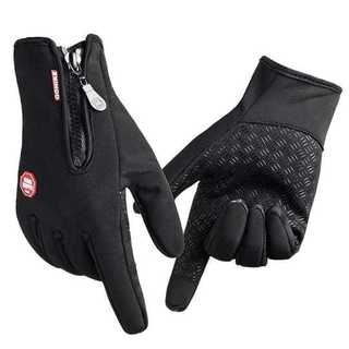 Luva De Motoqueiro Térmicas Unissex Touch Screen Impermeável Ciclista Moto Bike Bicicleta Ajustável R-A82