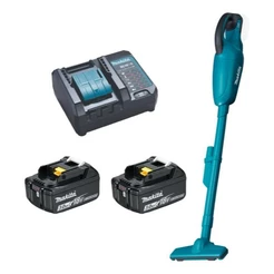 Aspirador de Pó Makita 18V DCL180 C/ 2 Baterias e Carregador Bivolt Profissional Original Portátil