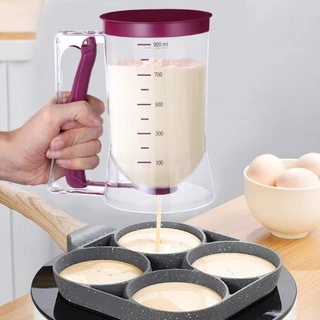 Copo Dispenser Panquequeira Medidor Dosador De Massas Panquecas Bolo Cupcakes 900 Ml