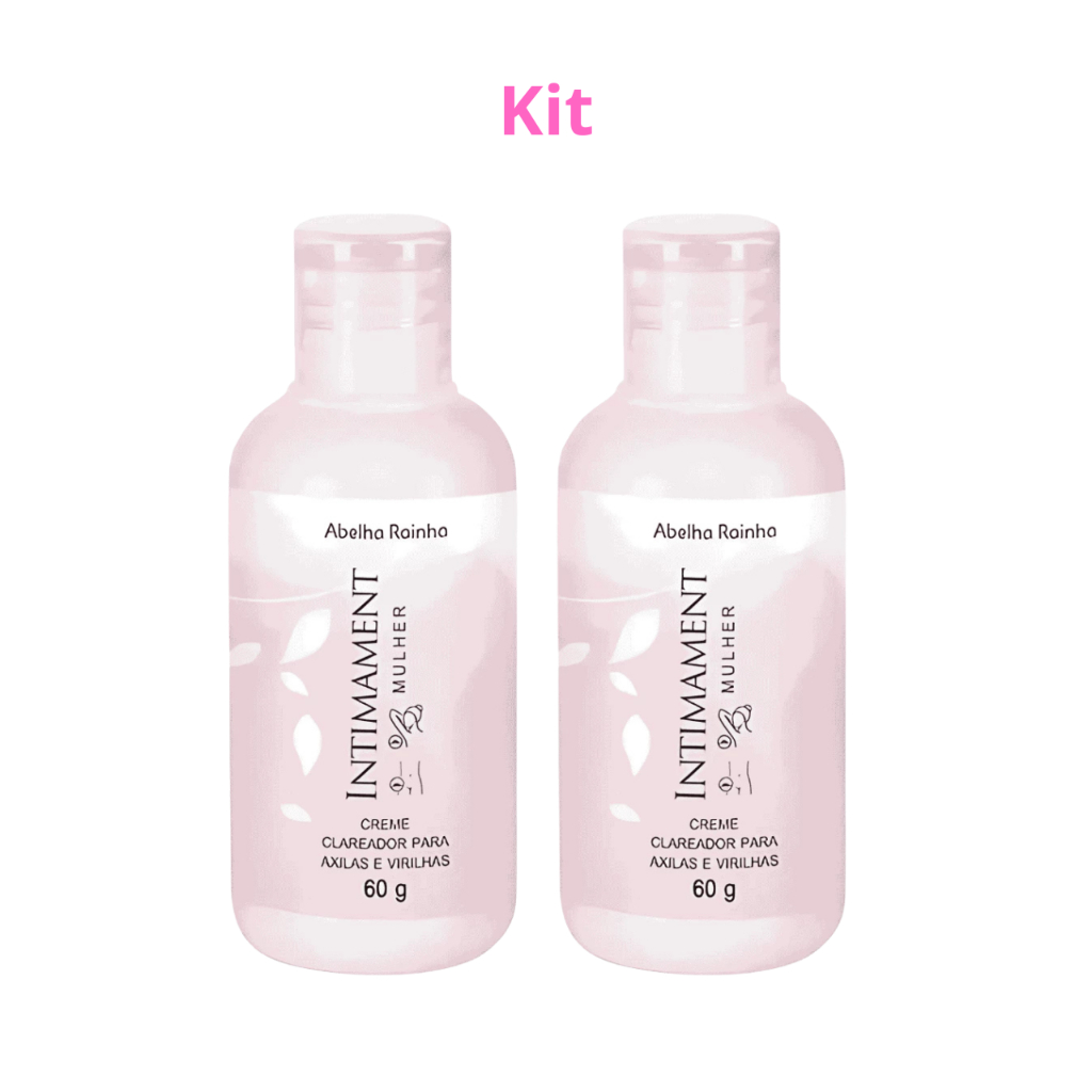 Kit 2 Clareadores De Axilas e Virilhas 60g Intimament Mulher Abelha Rainha