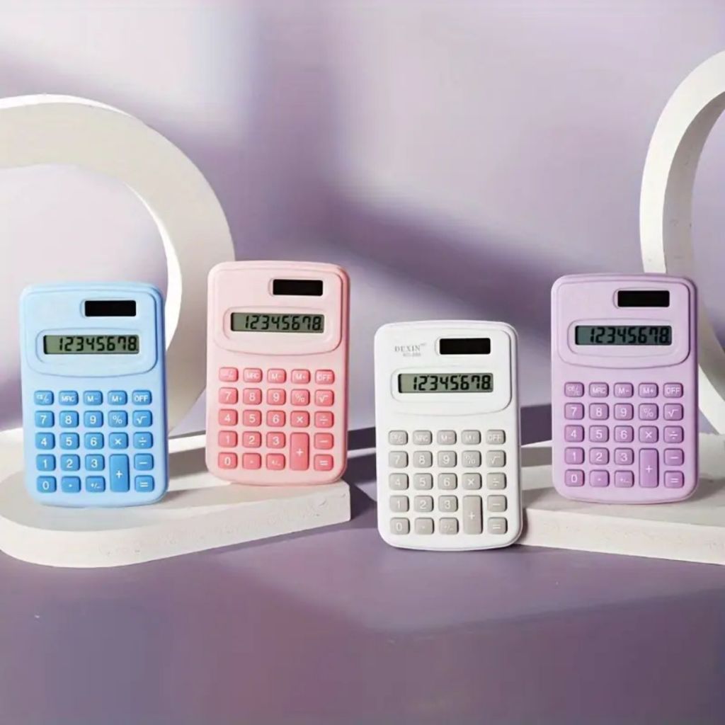 Mini Calculadora De Bolso Matemática Plástica De 8 Dígitos Portátil De Alta Qualidade