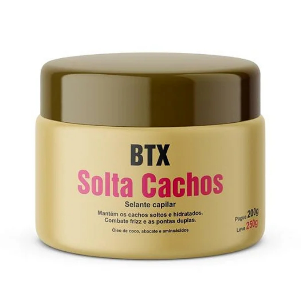 BTX Solta Cachos Vegano - Biovegetais - 250g (Cabelos mais soltos, brilhantes e macios) em Oferta na Shopee