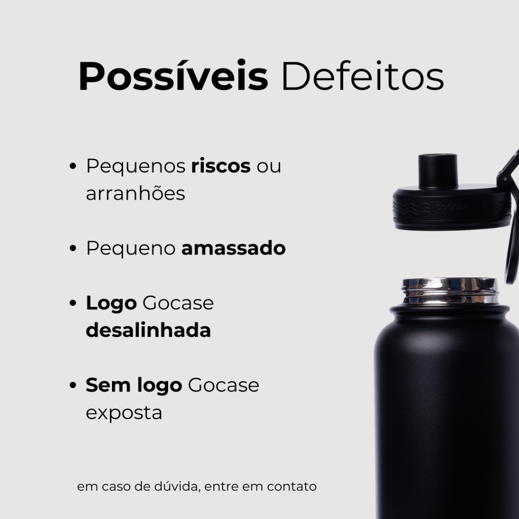 Outlet Garrafa Térmica Gocase Leves Defeitos Fresh 950ml — imagem 2 de 2