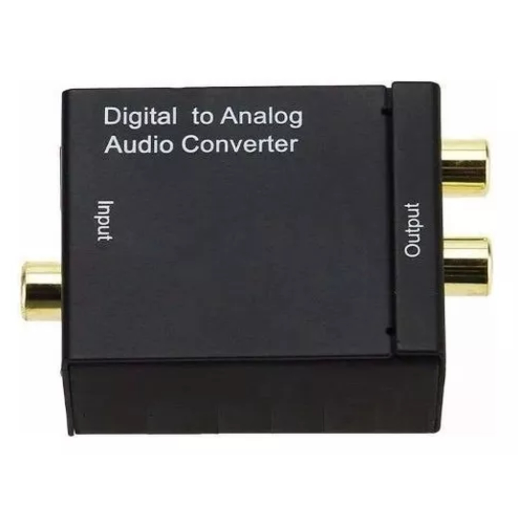 Conversor de Áudio Óptico Digital P/ RCA Analógico e P2 TV Som Home Theater